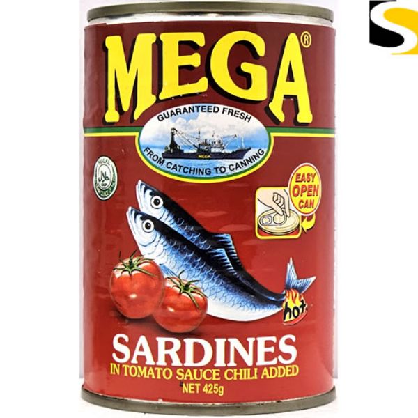 Picture of Mega Sardines Hot 425g