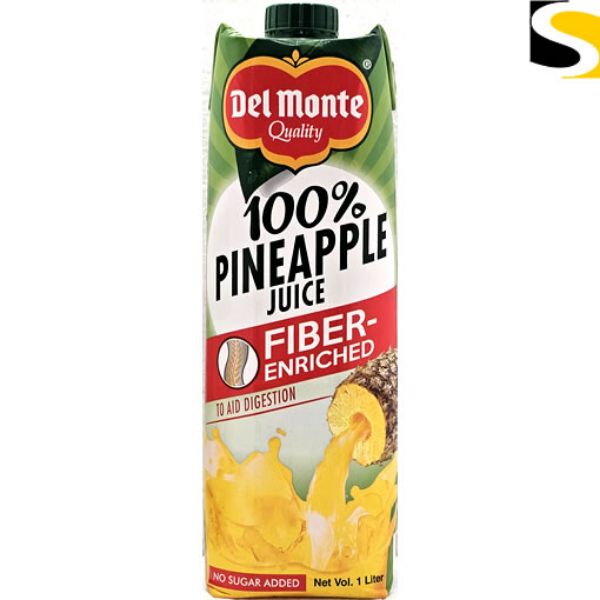 Picture of Del Monte Pineapple Juice Tetra (Fiber-Enriched) 1ltr