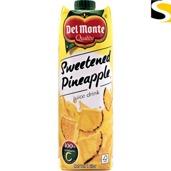 Picture of Del Monte Pineapple Juice Tetra (Sweetened) 1ltr