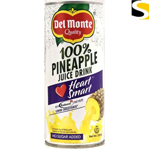 Picture of Del Monte Pineapple Juice Heart Smart 220ml