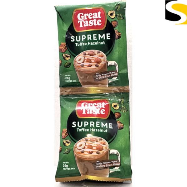 Picture of Great Taste Supreme Tofee Hazelnut Coffee 10x26g