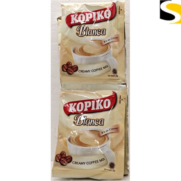 Picture of Kopiko Cafe Blanca Smooth Creamy Coffee Hanger 10x30g