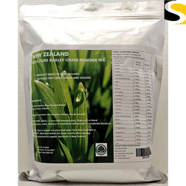 Picture of NZ 100% Pure Barley Grass Powder 1kg