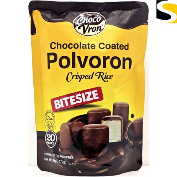 Picture of Choco Vron Polvoron Crisped Rice Bite Size  20x4g